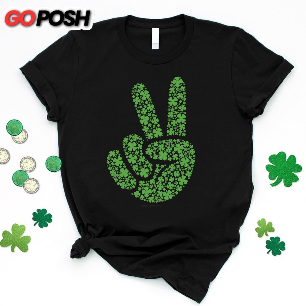 patricks-day-t-shirt-shamrock-peace-sign-shirt-peace-hand-shirt-irish-shirt-o96caki1 Patrick’s Day T-Shirt, Shamrock Peace Sign Shirt, Peace Hand Shirt, Irish Shirt, St Patrick’s Day Shirt, Clover Shirt, Peace Shirt, St Pattys Day Tee