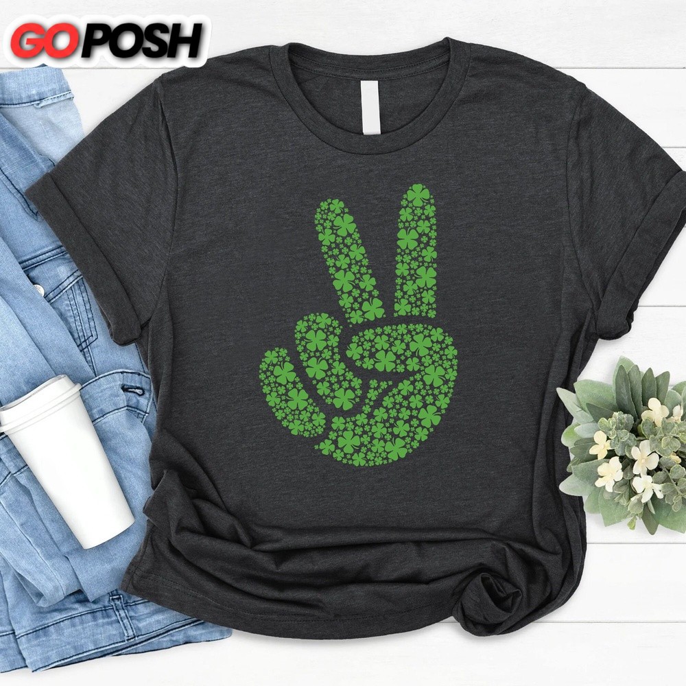 patricks-day-t-shirt-shamrock-peace-sign-shirt-peace-hand-shirt-irish-shirt-o96caki1 Patrick’s Day T-Shirt, Shamrock Peace Sign Shirt, Peace Hand Shirt, Irish Shirt, St Patrick’s Day Shirt, Clover Shirt, Peace Shirt, St Pattys Day Tee