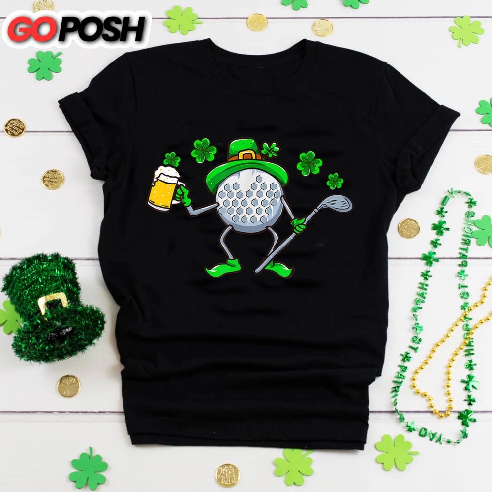 Patrick’s Day T-Shirt, St Patrick’s Day Golf T-Shirt, Beer Lover Shirt, Golfing Shirt, Irish Shirt, Golfer T-Shirt, Golf Lover Tee