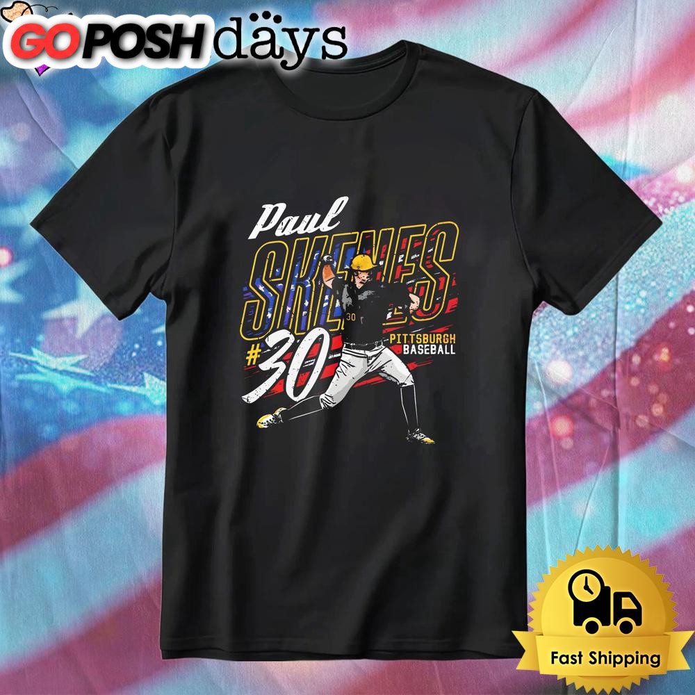Paul Skenes Pittsburgh Baseball Usa Flag Patriotic T-Shirt