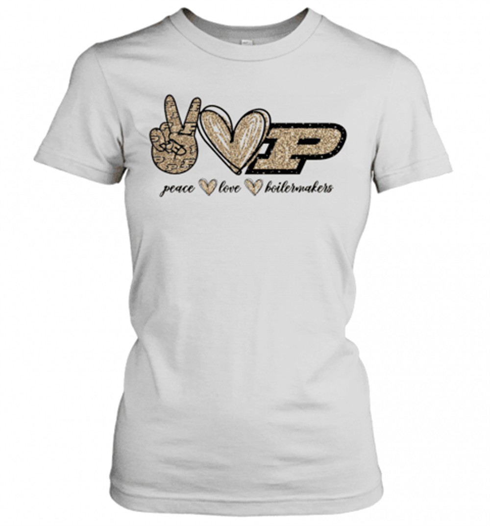 peace-love-boilermakers-t-shirt-tdyo1iwy Peace Love Boilermakers T-Shirt