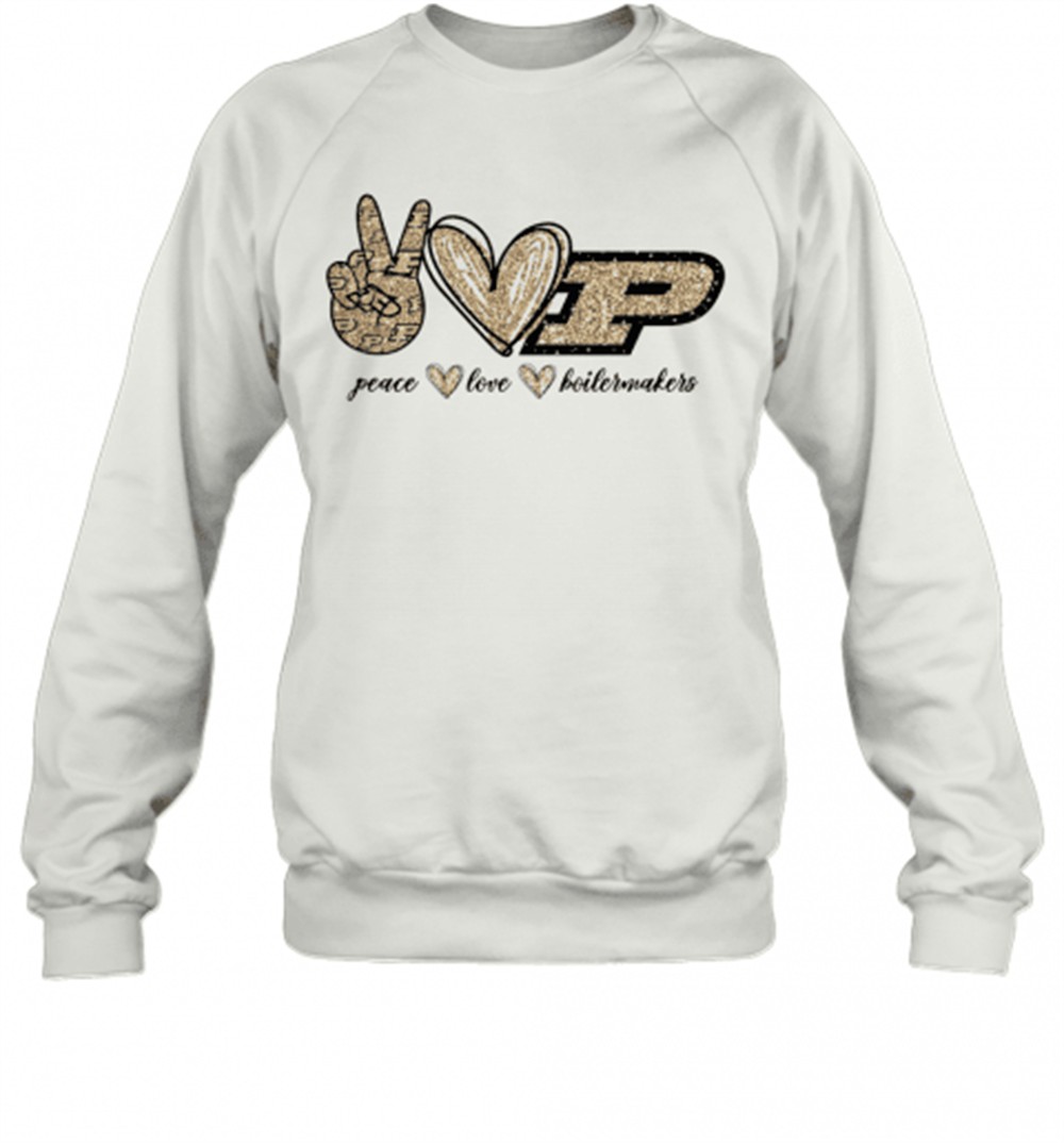 peace-love-boilermakers-t-shirt-tdyo1iwy Peace Love Boilermakers T-Shirt