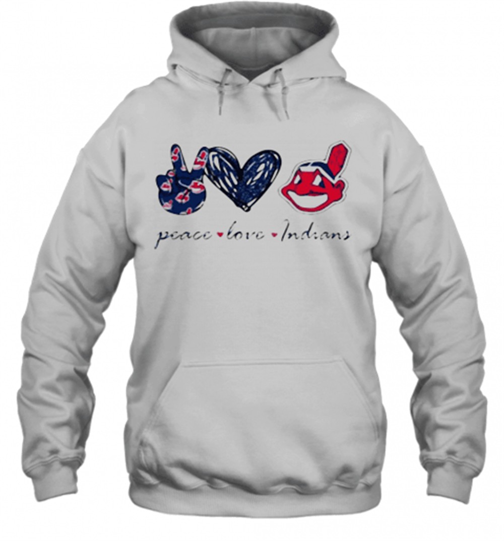 Peace Love Cleveland Indians T-Shirt