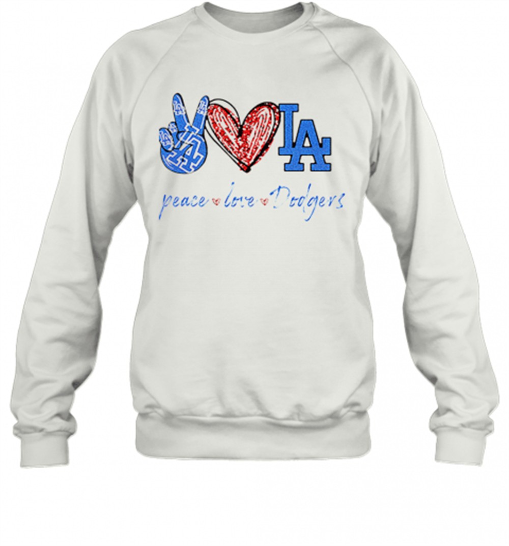 peace-love-dodgers-logo-t-shirt-y28b83jb Peace Love Dodgers Logo T-Shirt