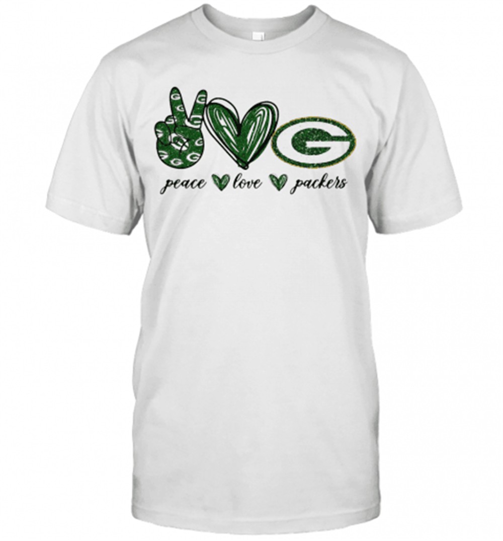 peace-love-green-bay-packers-logo-t-shirt-26mg77f8 Peace Love Green Bay Packers Logo T-Shirt