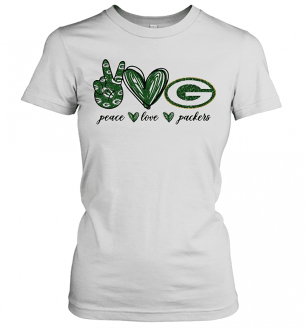 peace-love-green-bay-packers-logo-t-shirt-26mg77f8 Peace Love Green Bay Packers Logo T-Shirt