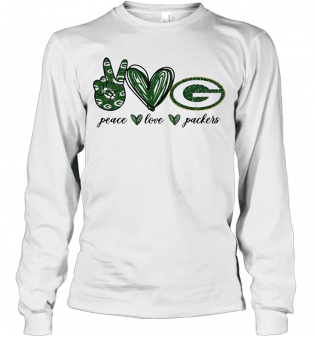 peace-love-green-bay-packers-logo-t-shirt-26mg77f8 Peace Love Green Bay Packers Logo T-Shirt