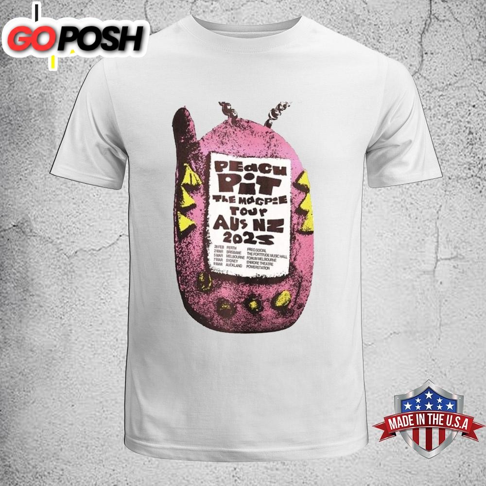 Peach Pit The Magpie Australia & New Zealand 2025 Tour Unisex T-Shirt