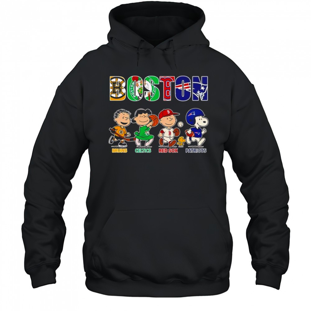 Peanuts Boston Bruins Celtics Red Sox Patriots shirt