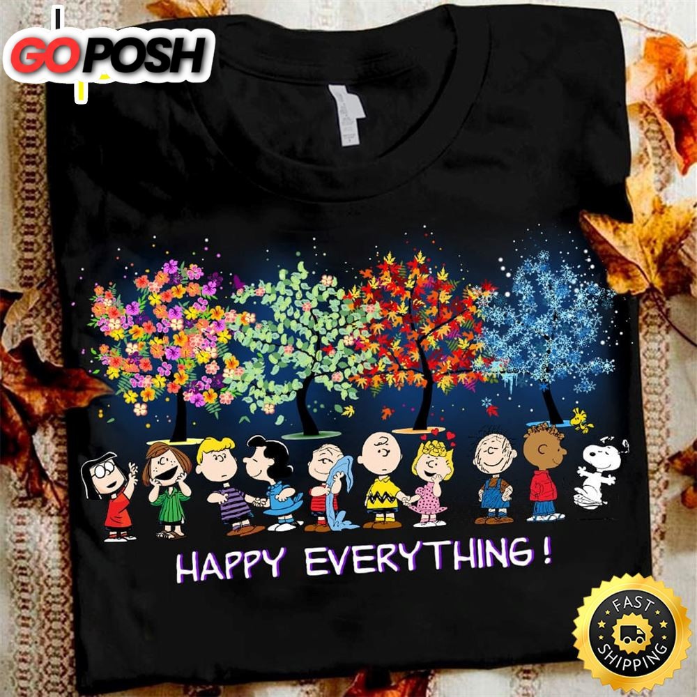 Peanuts Character Dog Happy Everything Shirt Gift For Thanksgiving Day