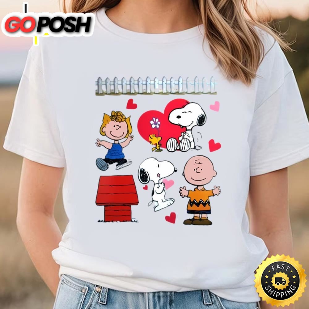 Peanuts Character Valentine Shirt