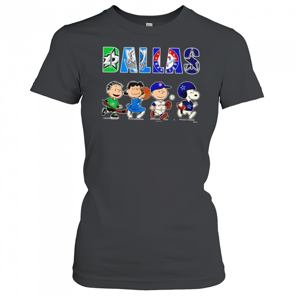 peanuts-characters-x-dallas-stars-dallas-mavericks-texas-rangers-dallas-cowboys-d7e798hj Peanuts characters x Dallas Stars Dallas Mavericks Texas Rangers Dallas Cowboys sports teams shirt