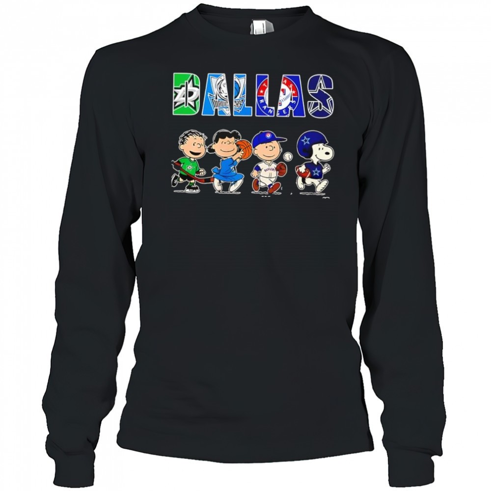 peanuts-characters-x-dallas-stars-dallas-mavericks-texas-rangers-dallas-cowboys-d7e798hj Peanuts characters x Dallas Stars Dallas Mavericks Texas Rangers Dallas Cowboys sports teams shirt