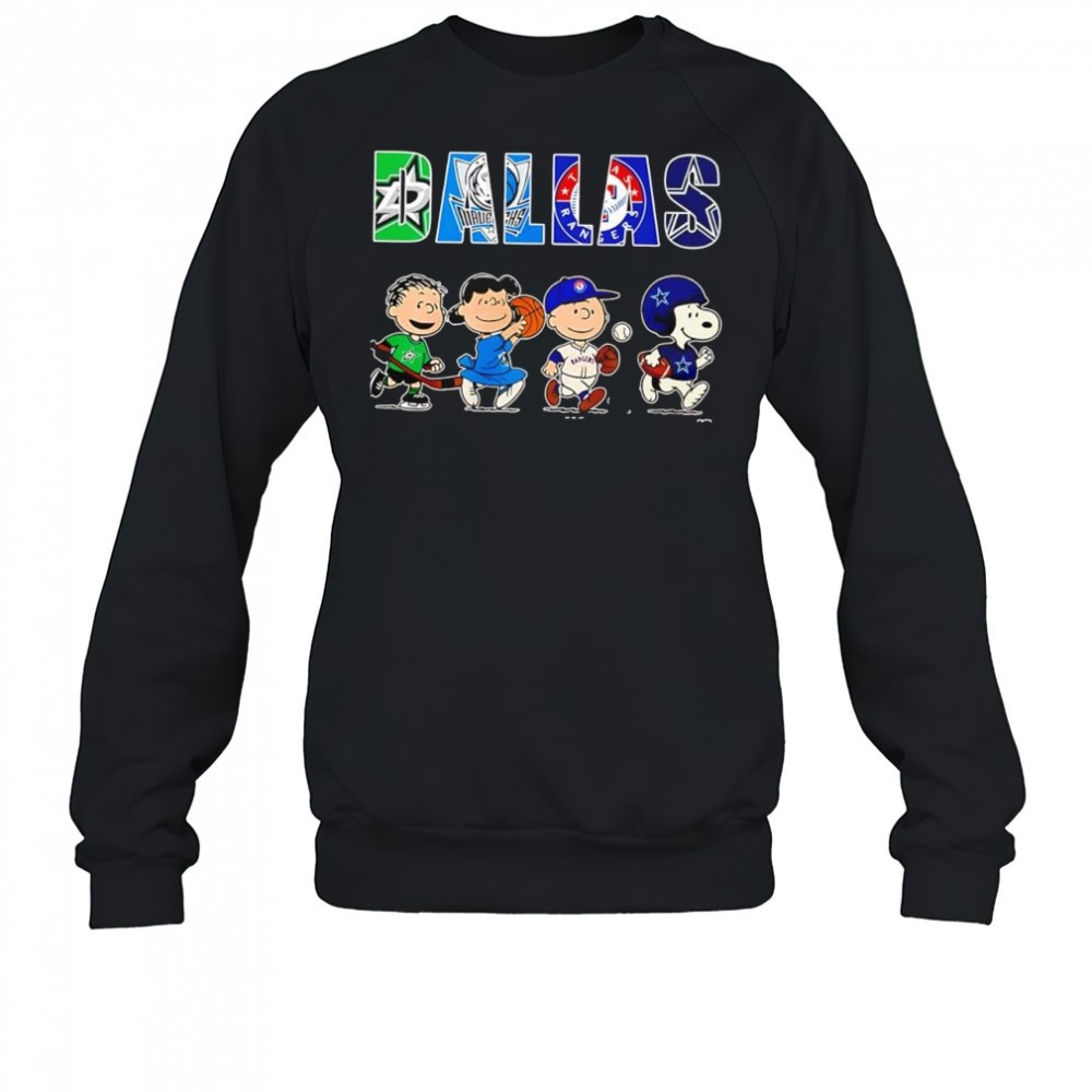 peanuts-characters-x-dallas-stars-dallas-mavericks-texas-rangers-dallas-cowboys-d7e798hj Peanuts characters x Dallas Stars Dallas Mavericks Texas Rangers Dallas Cowboys sports teams shirt