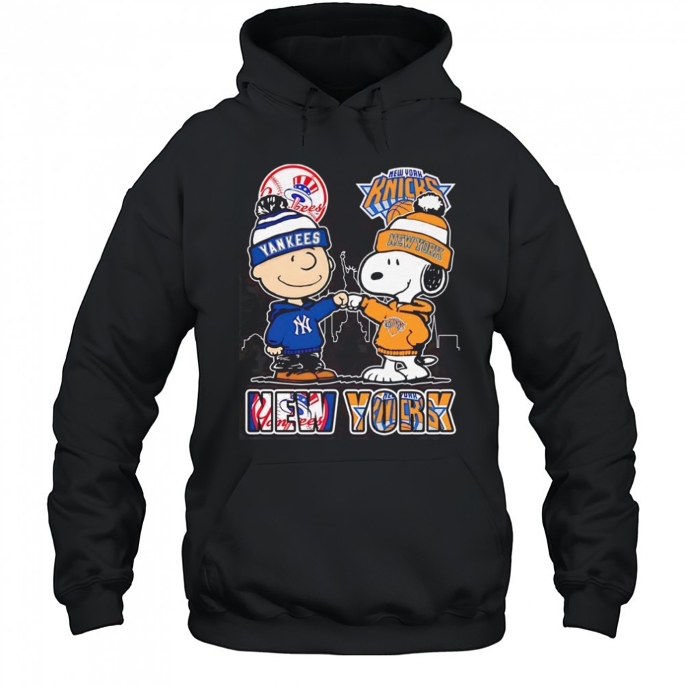 Peanuts Charlie Brown and Snoopy New York sports shirt