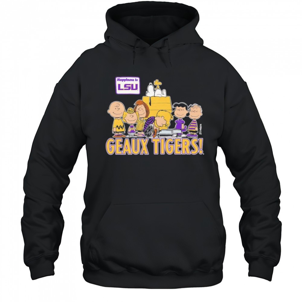 Peanuts happiness is LSU Geaux Tigers shirt