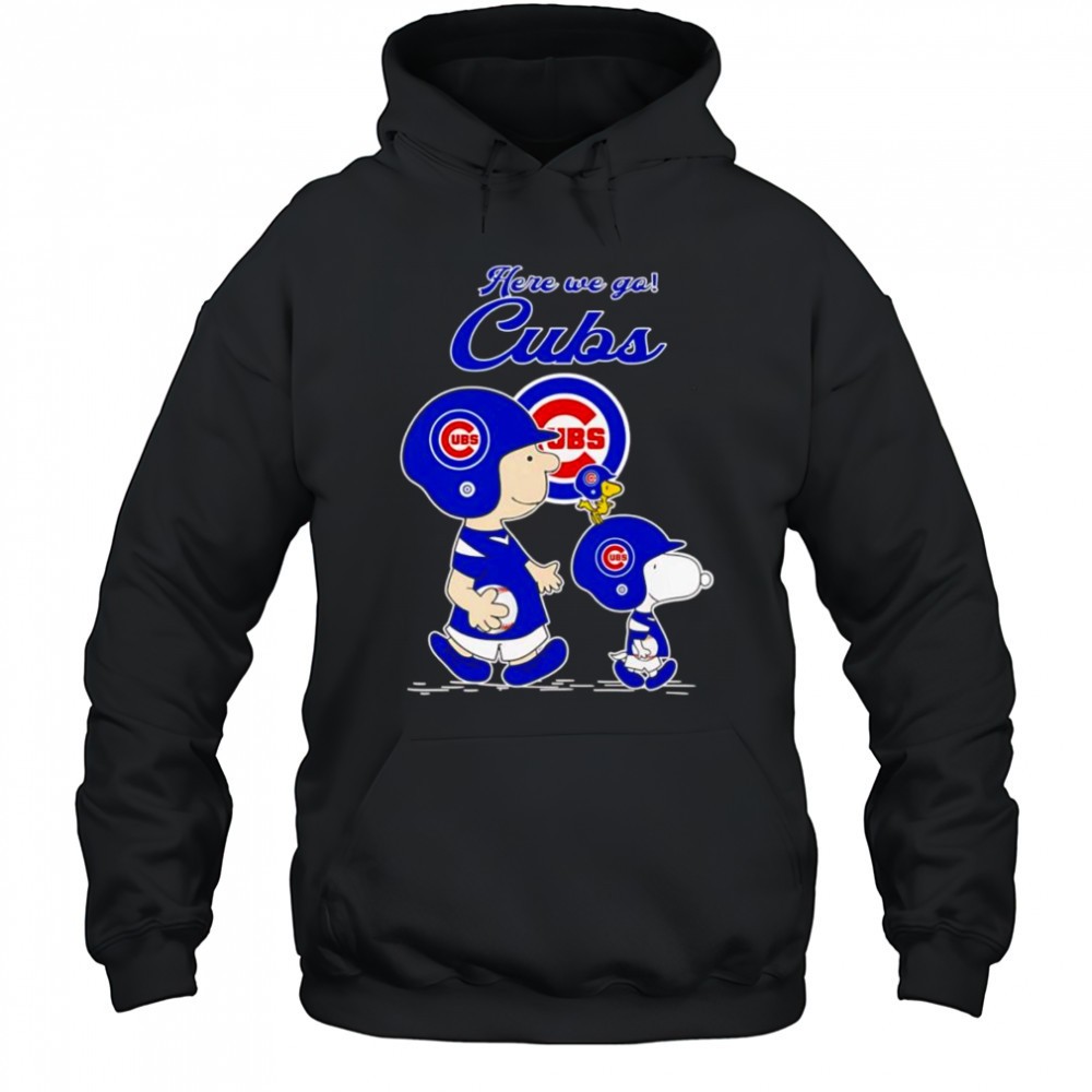 Peanuts here we go Chicago Cubs shirt