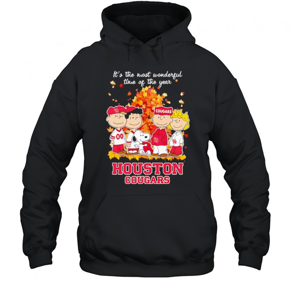 Peanuts its the most wonderful time of the year Houston Cougars shirt