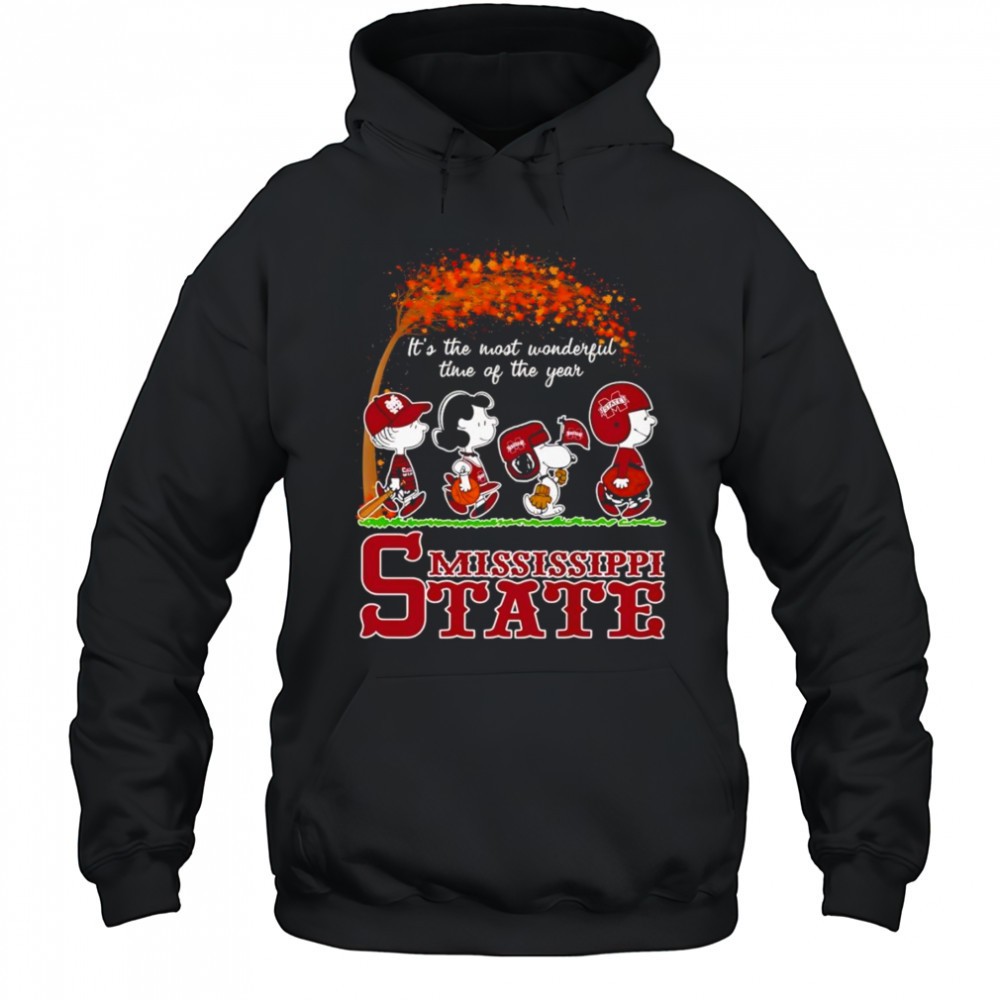 Peanuts its the most wonderful time of the year Mississippi State shirt