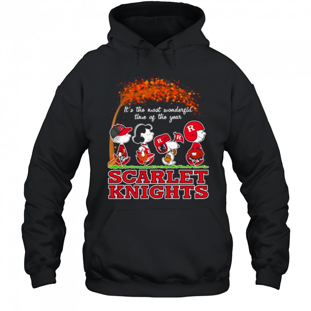Peanuts its the most wonderful time of the year Scarlet Knights shirt