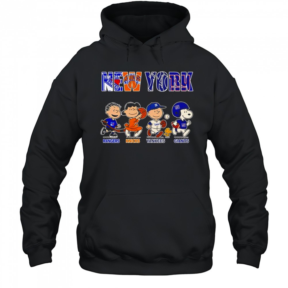 Peanuts New York Rangers Knicks Yankees Giants shirt