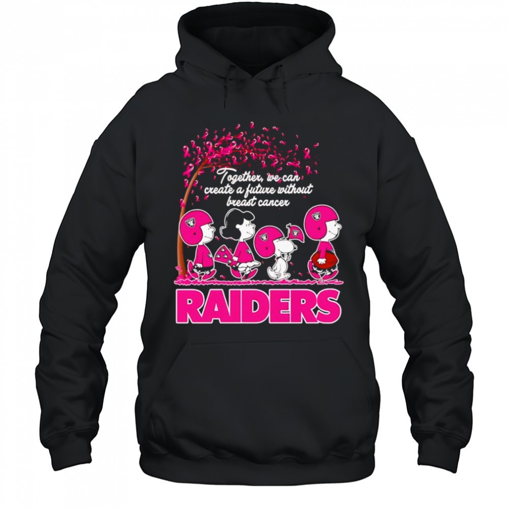 Peanuts together we can create a future without Breast Cancer Raiders shirt