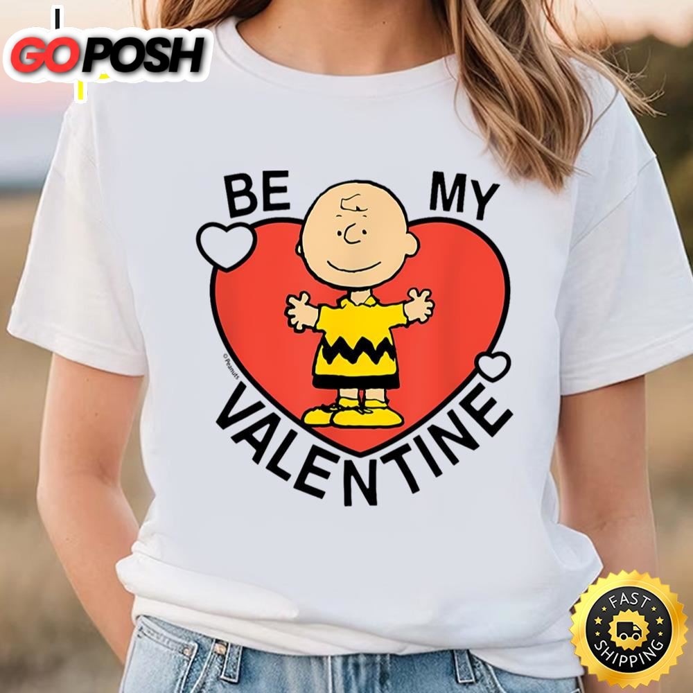 Peanuts Valentine Charlie Brown Heart T-Shirt