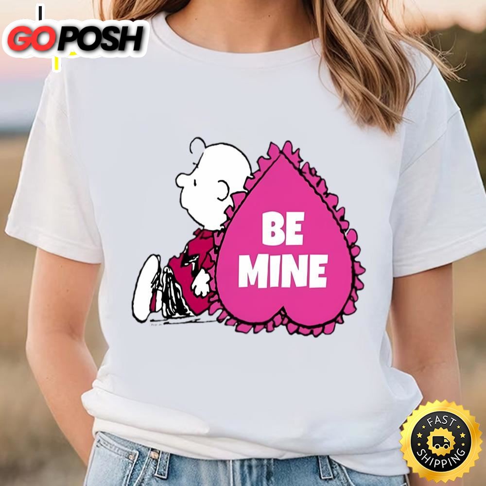 Peanuts Valentine Day Charlie Brown Heart T-shirt