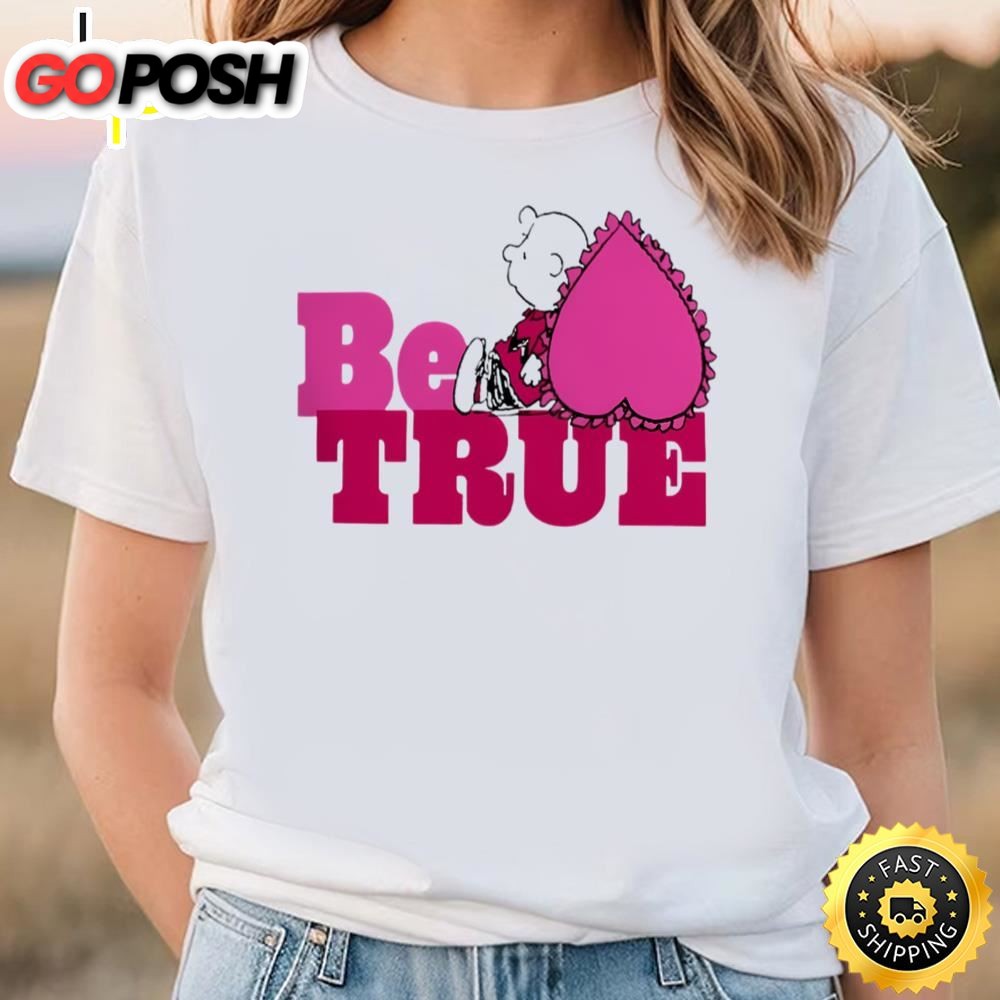 Peanuts Valentines Day Charlie Brown Be True Baby T-Shirt