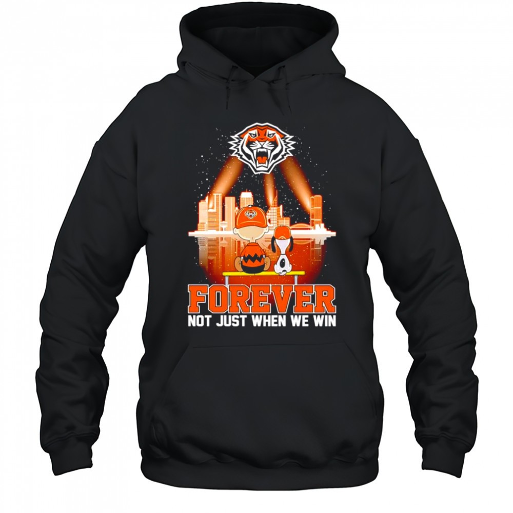 Peanuts watching Wests Tigers forever not just when we win shirt