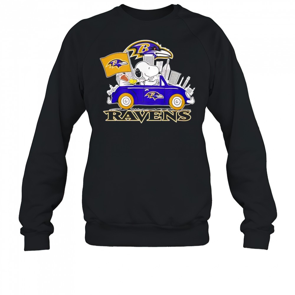 peanuts-x-baltimore-ravens-welcome-to-the-pound-driving-car-shirt-m0cwwme0 Peanuts x Baltimore Ravens Welcome To The Pound driving car shirt