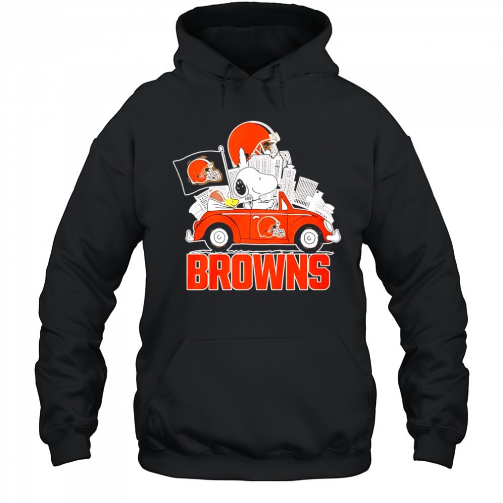 Peanuts x Cleveland Browns Welcome To The Pound driving car shirt