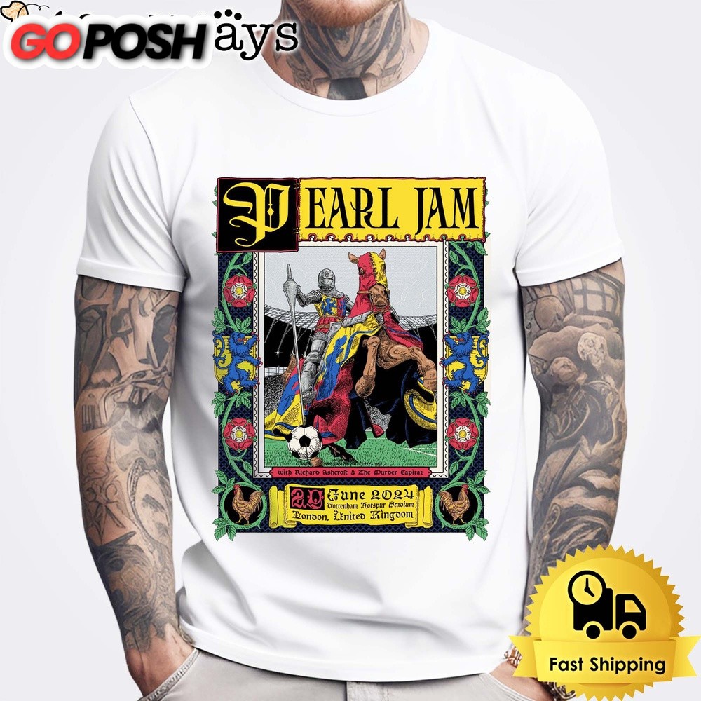 Pearl Jam Dark Matter Tour At United Kingdom June 29 2024 Unisex T-Shirt