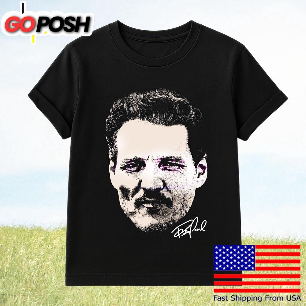 Pedro Pascal Portrait Retro Fan T-Shirt