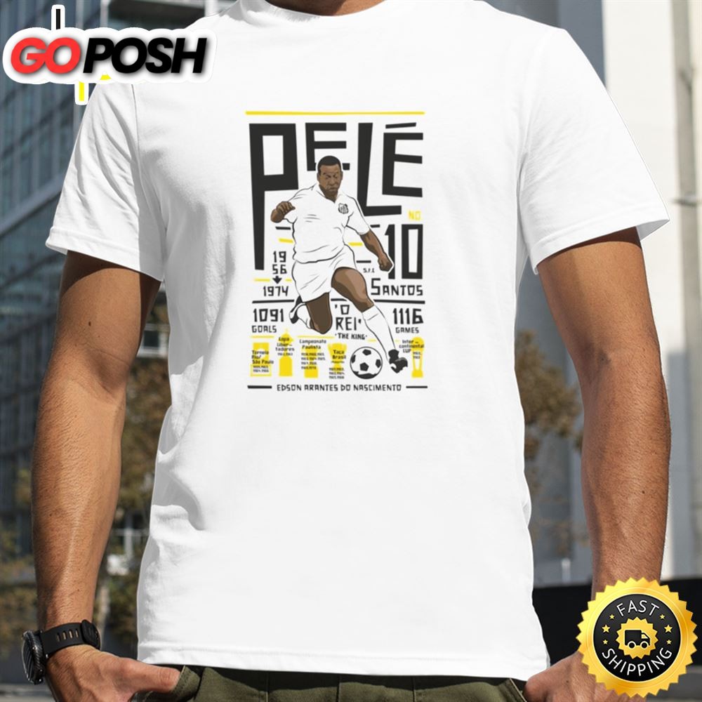 Pel? Santos Fc The Football Legend Player Soccer Unisex Tee T-Shirt