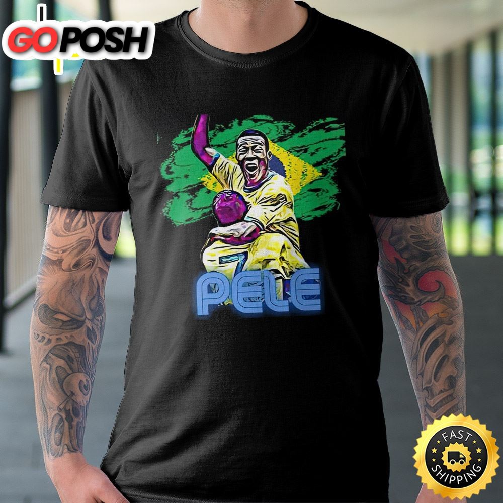 Pele Brazil Legend Number 10 Art Football Unisex T-shirt
