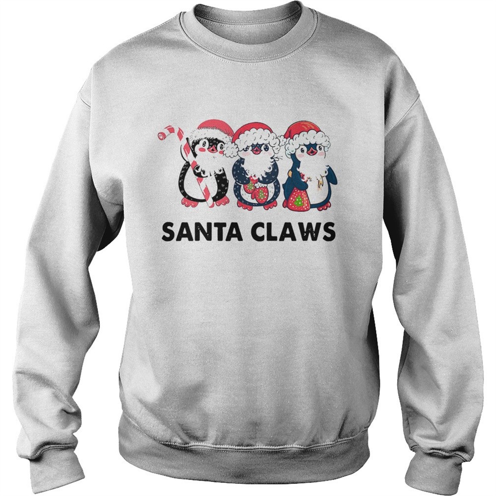 Penguins Santa Claws shirt