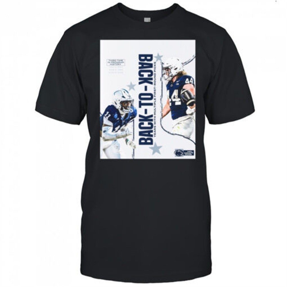 penn-state-nittany-lions-back-to-back-years-with-multiple-first-round-picks-nfl-zlpryjhp Penn State Nittany Lions Back-To-Back Years With Multiple First-round Picks NFL Draft 2025 Poster t-shirt