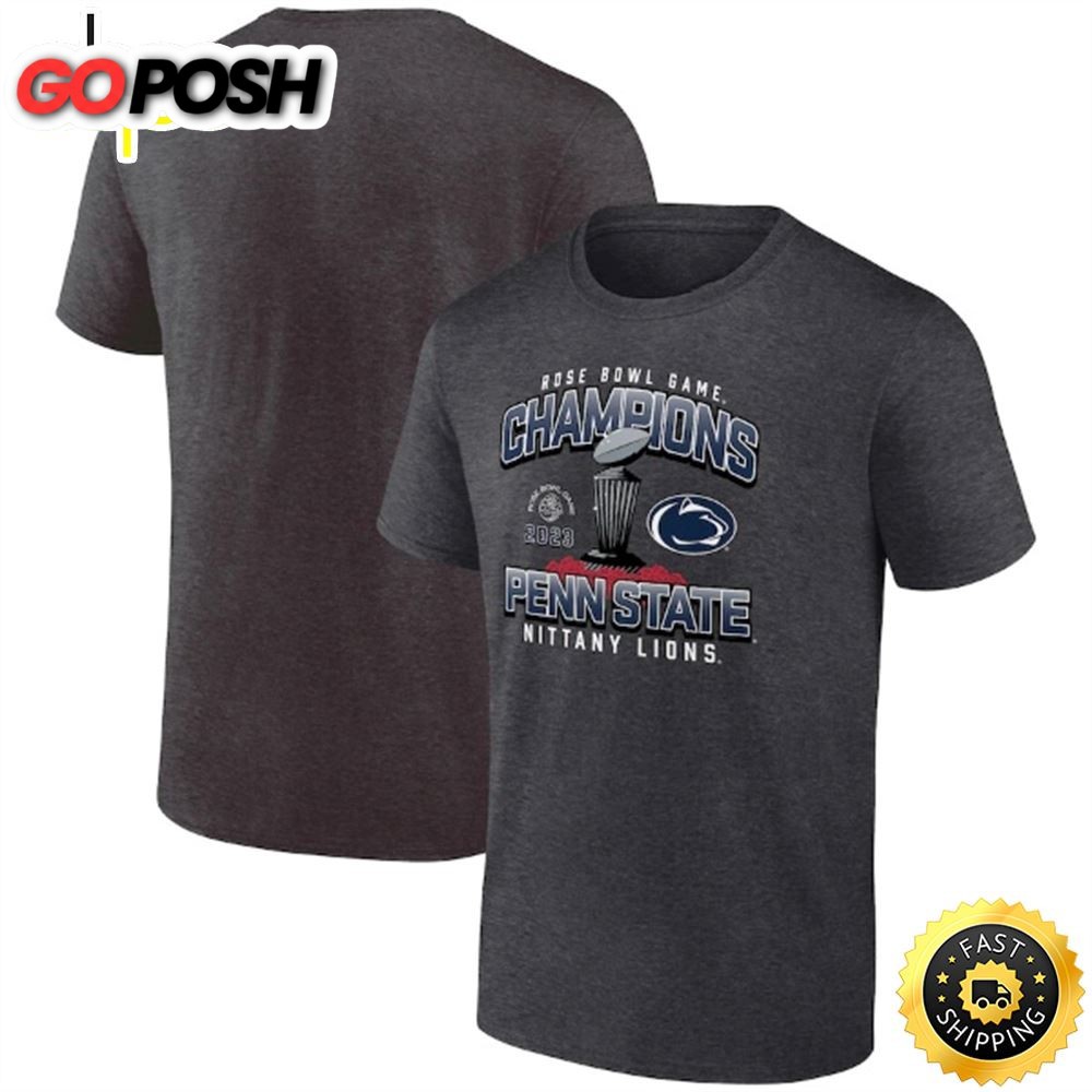 Penn State Nittany Lions Branded 2025 Rose Bowl Champions Hometown Celebration Charcoal T-shirt