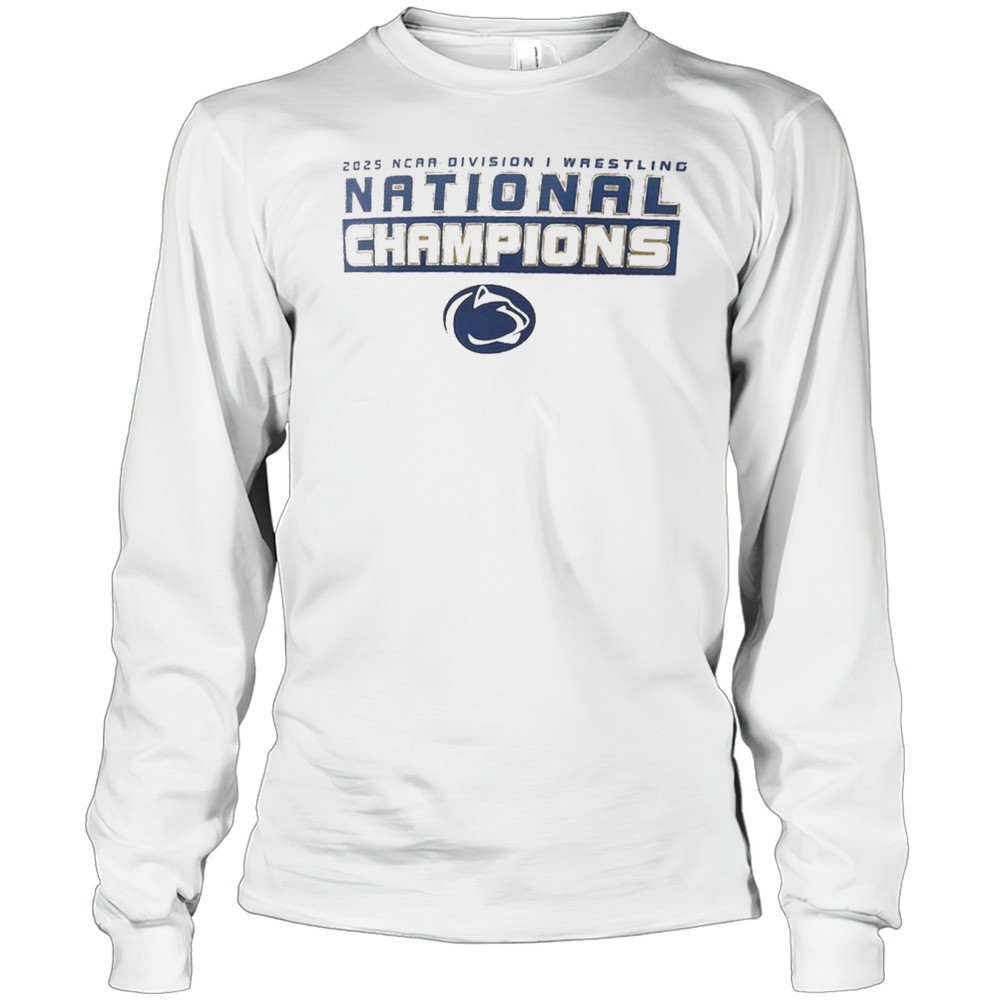 penn-state-nittany-lions-ncaa-division-i-wrestling-national-champions-2025-logo-u5q661pw Penn State Nittany Lions NCAA Division I Wrestling National Champions 2025 Logo T-shirt
