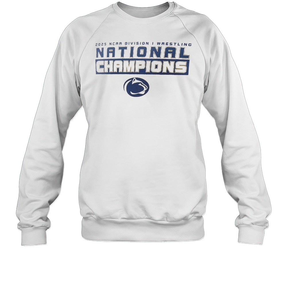 Penn State Nittany Lions NCAA Division I Wrestling National Champions 2025 Logo T-shirt