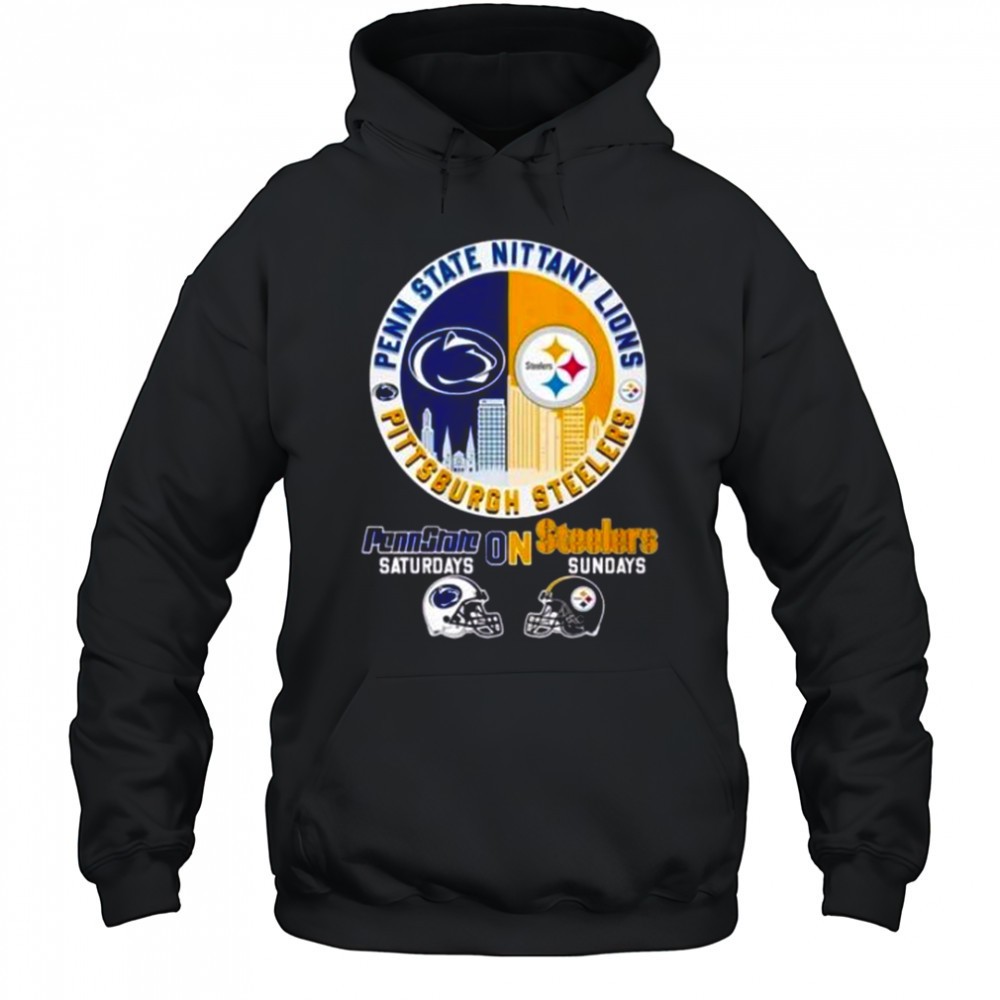 Penn State Vs Steelers Two Pennsylvania Prides In One T-Shirt