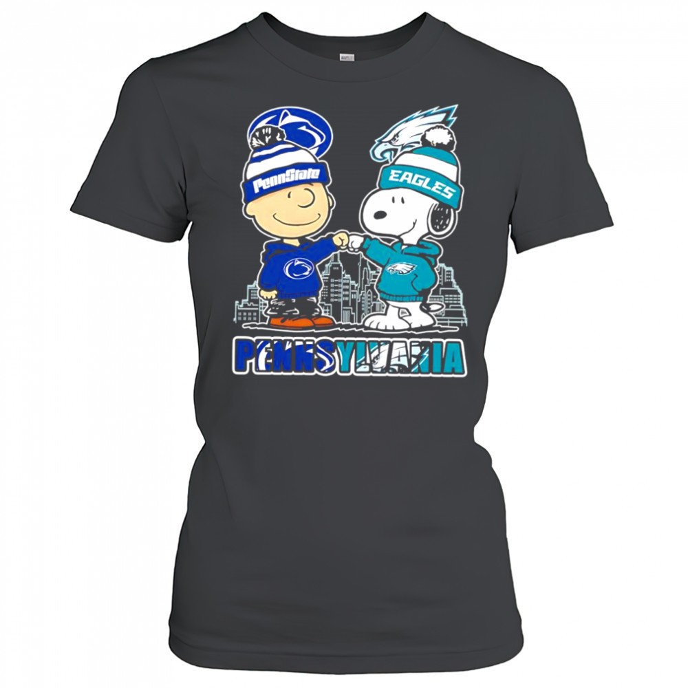 pennsylvania-charlie-brown-snoopy-with-penn-state-philadelphia-eagles-logo-s-sruh3x2b Pennsylvania Charlie Brown & Snoopy with Penn State & Philadelphia Eagles logo shirt