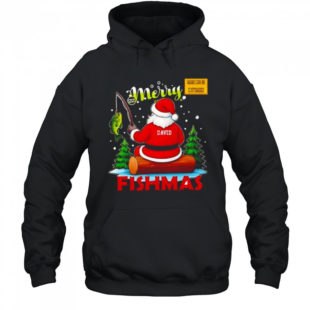 Personalized Christmas Fishing Merry Fishmas Shirt