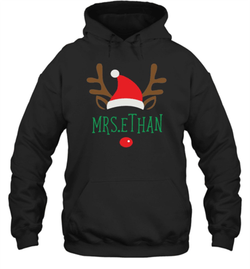 Personalized Christmas Reindeer Teacher T-Shirt