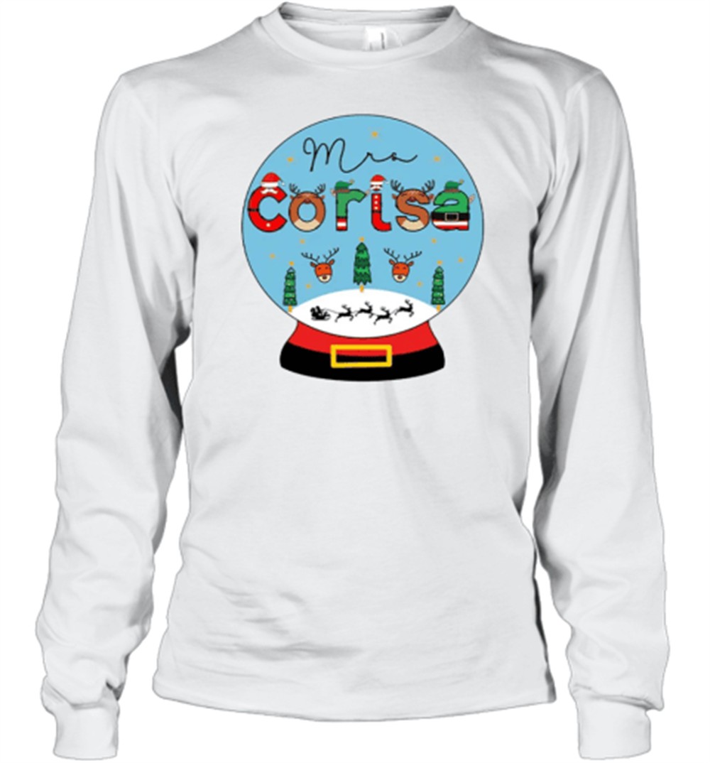 personalized-merry-christmas-snow-scene-teacher-t-shirt-ae1hnkbv Personalized Merry Christmas Snow Scene Teacher T-Shirt