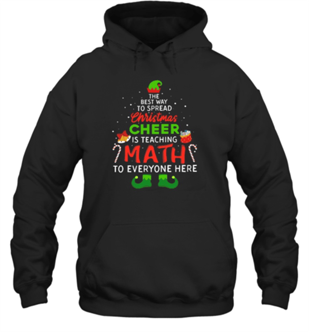 Personalized The Best Way To Spread Christmas Cheer Is Teaching Math To Everyone Here Teacher T-Shirt