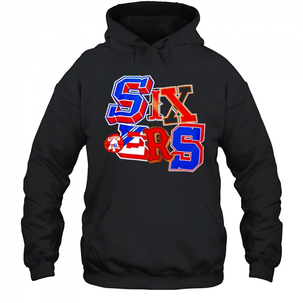 Philadelphia 76ers Mitchell and Ness Hyper Type shrit