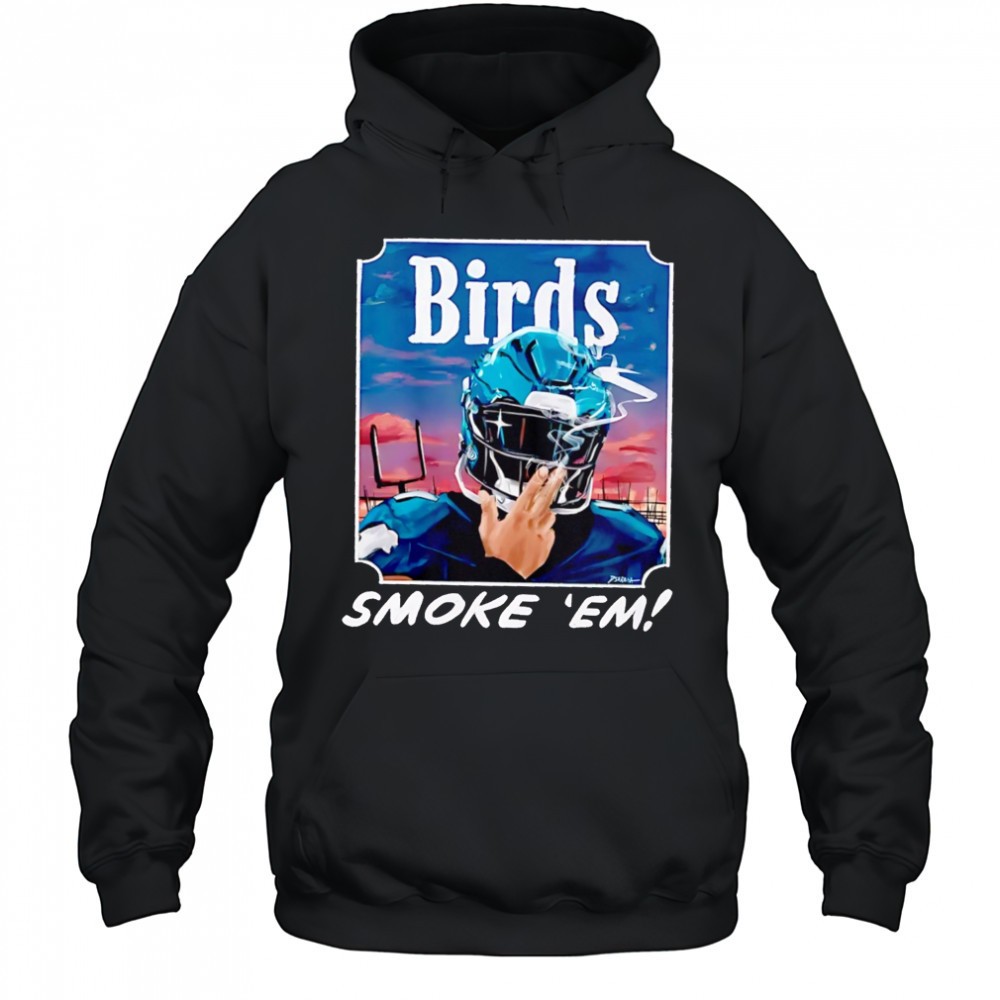 Philadelphia Eagles Birds Smoke ‘Em card T-shirt