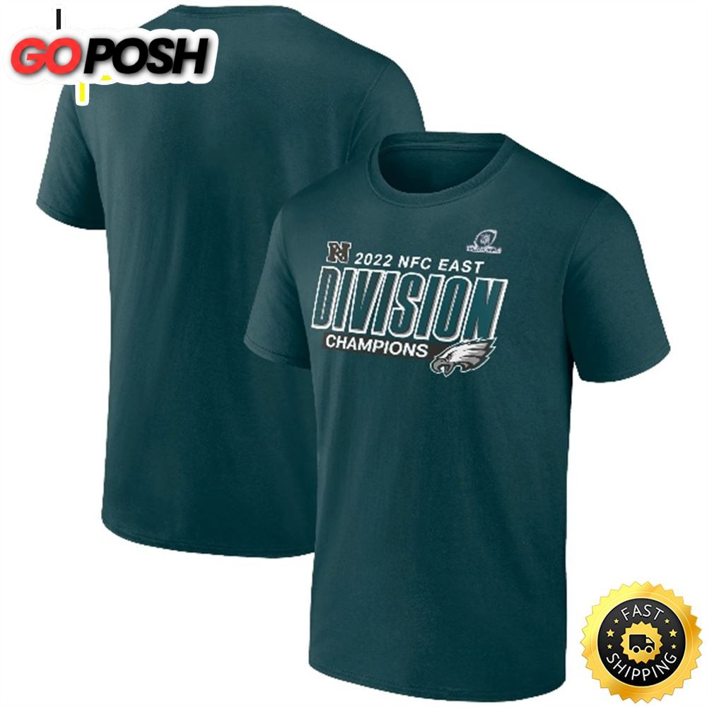 Philadelphia Eagles Branded 2025 NFC East Division Champions Divide & Conquer Midnight Green T-shirt